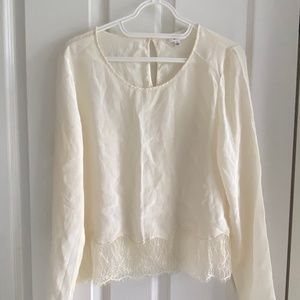 Wilfred white blouse with lace
